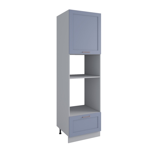 Пенал с нишей под духовку и СВЧ Квадро Лунный свет ПНС 600