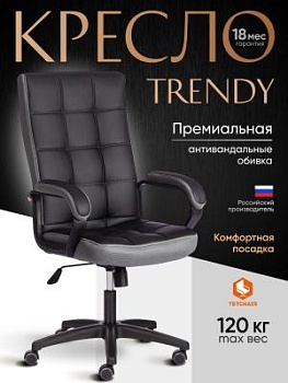 Кресло TRENDY (22) черный/серый