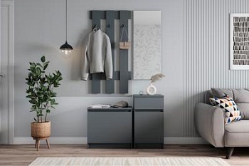 Модульная прихожая МС Мори Графит