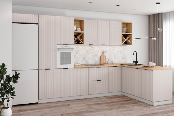 Модульная кухня Фенис 3Д Тирамису