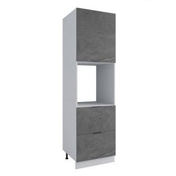 Пенал с нишей под духовку и ящиками Фенис Арт Металл ПНЯ 600