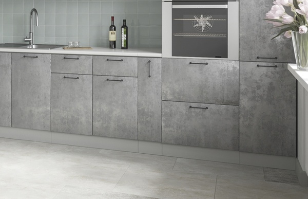 Модульная кухня Лофт Бетон светлый