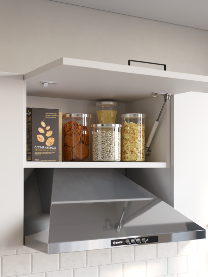 Кухонный гарнитур Дуся 2М 1,6м Цемент / Белый бриллиант