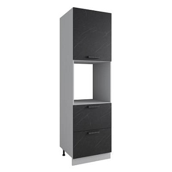 Пенал с нишей под духовку и ящиками Ройс Гранит Оникс ПНЯ 600