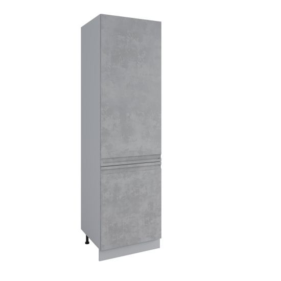 Пенал с нишей под духовку Скала Бетон светлый ПН 600 левый