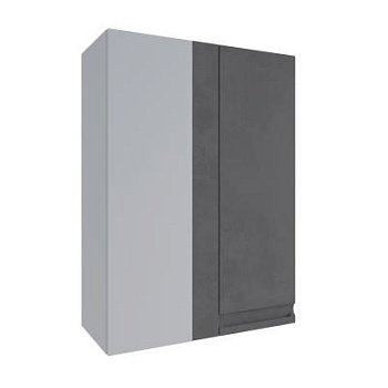 Верхний шкаф Скала Бетон тёмный ВПУ 650 правый