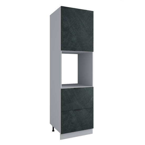 Пенал с нишей под духовку и ящиками Фенис Палм Грин ПНЯ 600