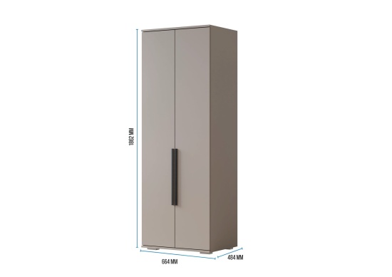 Шкаф 2-ств. Селеста Кашемир