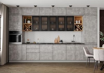 Модульная кухня Скала Бетон Светлый