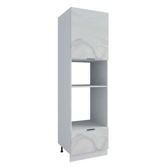 Пенал с нишей под духовку и СВЧ Фенис Арт Голд ПНС 600