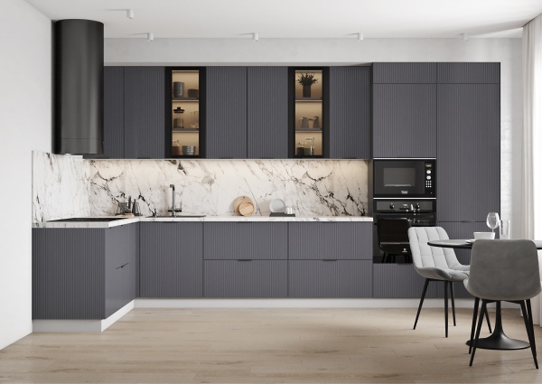 Модульная кухня Фенис 3Д Графит