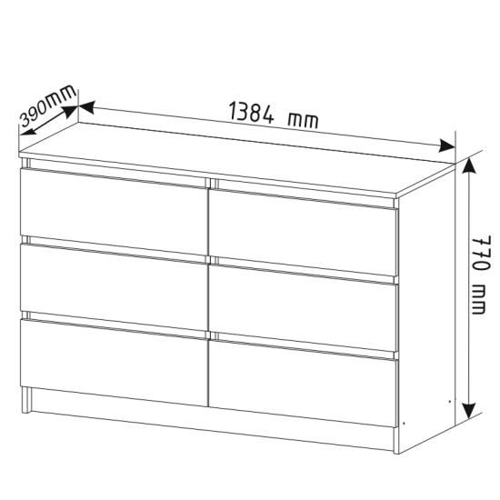 МС Мори Комод МК 1386 Графит