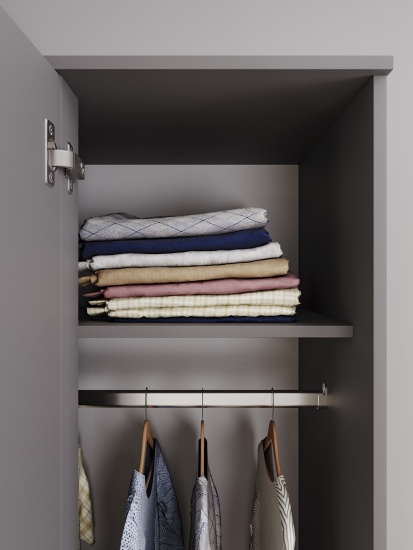 МС Мори Шкаф угловой МШУ 940 Графит