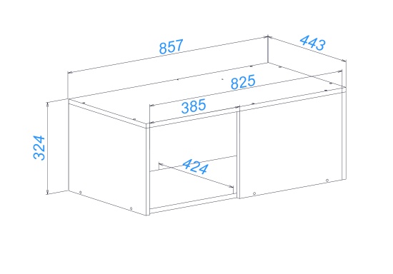 Прихожая Прага Антресоль №5 угловая универсальная Белый