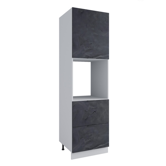 Пенал с нишей под духовку и ящиками Фенис Арт Сталь ПНЯ 600