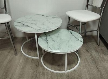 Кофейный столик белый