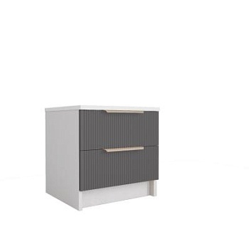 Тумба Лавис ТД 400.1 (Белый/Графит софт)