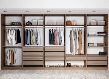 Модульная гардеробная система МС Роза