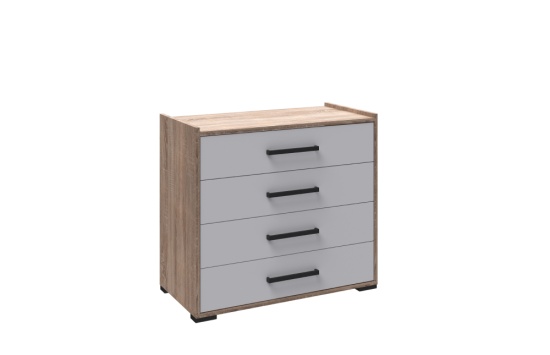 Спальня Соната комод дуб сонома/белый