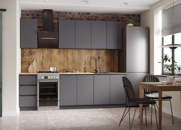 Кухня Мори 2.0 (МП) Графит