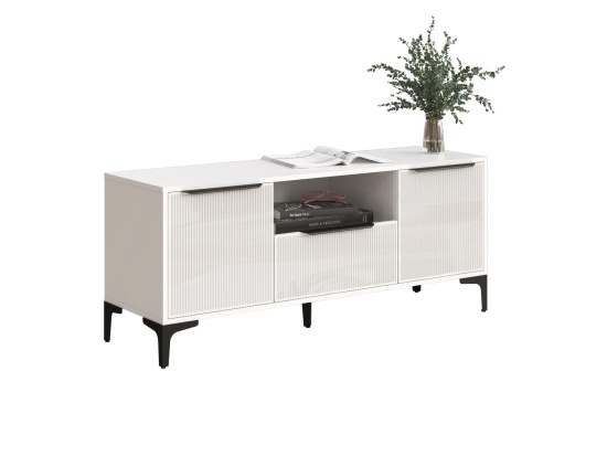 Тумба ТВ МС Кимберли Белый/ Белый Глянец