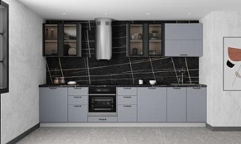 Модульная кухня Ройс Серый Эмалит
