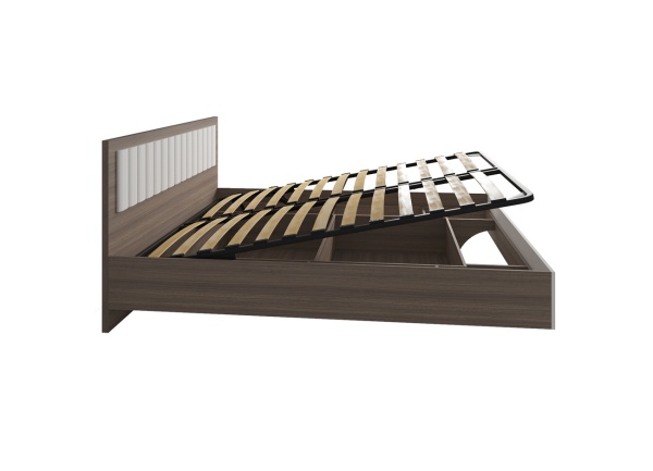 МС Роза Кровать 1600 Орех Франклин/Пудра скин