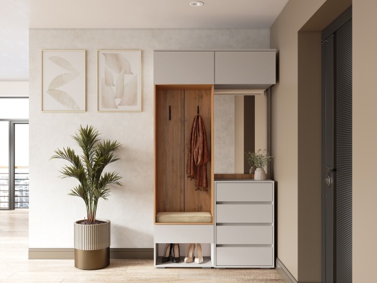 Модульная прихожая Прага Кашемир