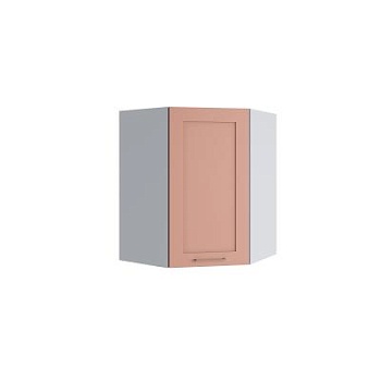 Верхний шкаф Квадро Персик софт ПУ 550*550