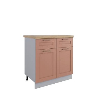 Стол Квадро Персик софт С2ЯШ 800