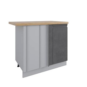 Стол Скала Бетон тёмный СУ 1000 правый