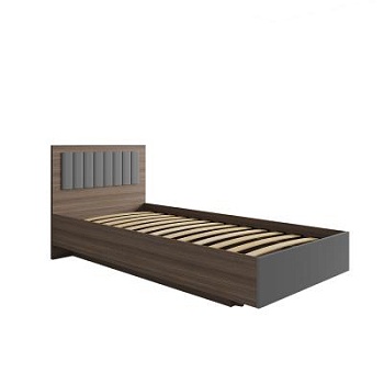 МС Роза Кровать 900 Орех Франклин/Графит скин