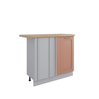 Стол Квадро Персик софт МСУ 1000 стыковка с глубиной 500