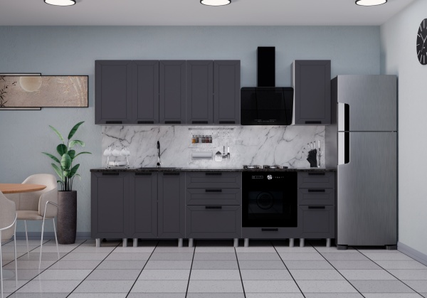 Модульная кухня Лилия Сталь