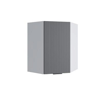 Верхний шкаф Фенис 3Д Графит ПУ 550*550