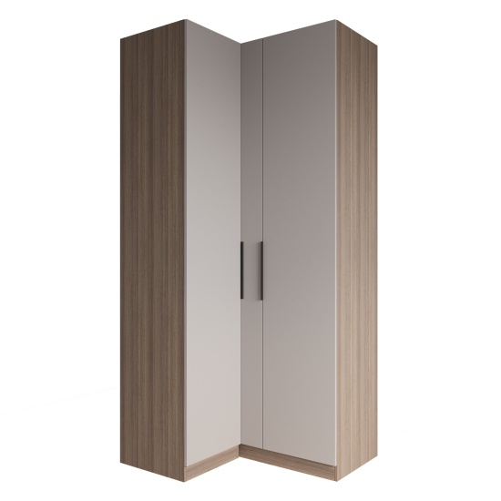 МС Роза Шкаф угловой 1100 Орех Франклин/Ройс Бежевый скин