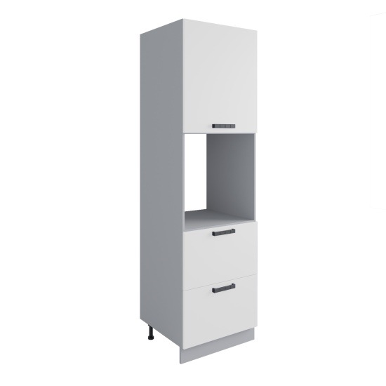 Пенал с нишей под духовку и ящиками Фортуна Белый ПНЯ 600