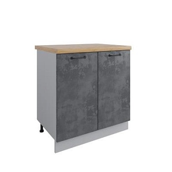 Стол Лофт Бетон тёмный С 800