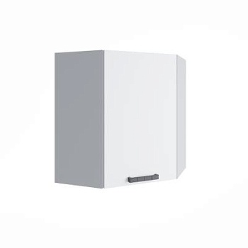 Верхний шкаф Ройс Белый софт ПУ 600*600