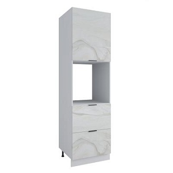 Пенал с нишей под духовку и ящиками Фенис Арт Голд ПНЯ 600