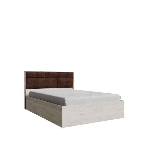 Лилль Кровать ЛСКР-1 1,4 корпус дуб крафт белый/дуб крафт табачный