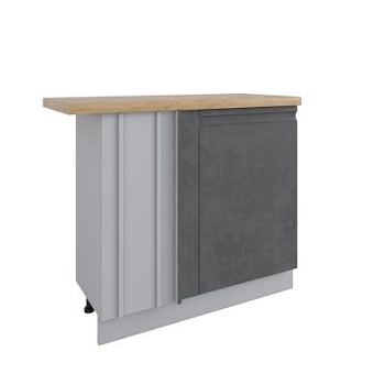 Стол Скала Бетон тёмный МСУ 1000 стыковка с глубиной 500 левый