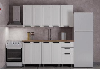 Кухня Лилия 1.6 Молочный