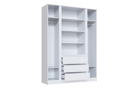 Спальня Мэнкс Шкаф 4-х створчатый  МСШ-25 белый