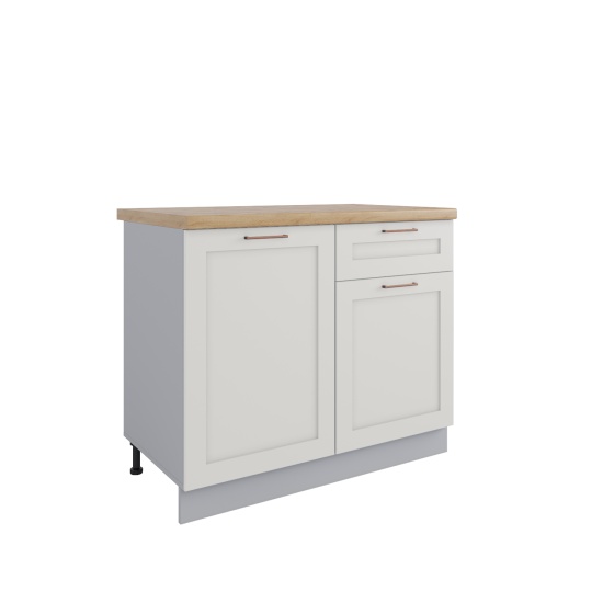 Стол Квадро Ваниль кожа СШ 1000