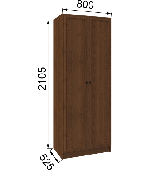 Гостиная Веста Шкаф платяной ВГШ-1 ясень анкор светлый
