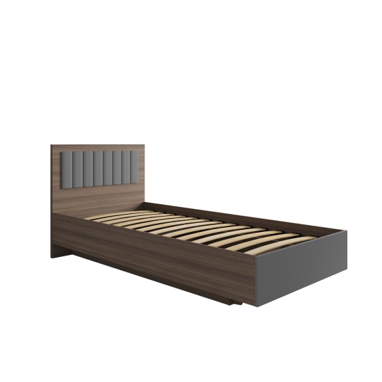 МС Роза Кровать 900 Орех Франклин/Графит скин