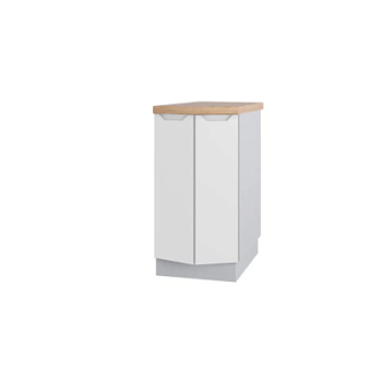 Стол Тренто Белая кожа СТ 400