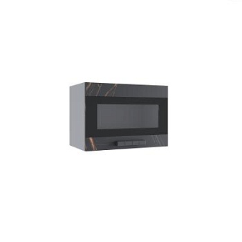 Верхний шкаф Ройс Кварц черный ПГСФ 500