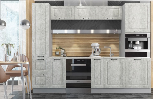 Модульная кухня Капри Камень светлый